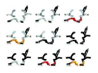 DBK Special Parts (Ducabike) Adjustable Rearsets for the Ducati Streetfighter 898/1098