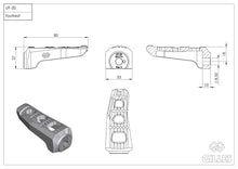 Gilles RGK2 Foldable Rider Touring Footpegs for the BMW R 1200 / 1250 GS / Adventure (13-24)