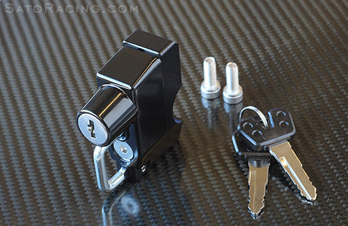 Sato Racing Helmet Lock for Harley Davidson - Handlebar mount (one inch bar diameter)