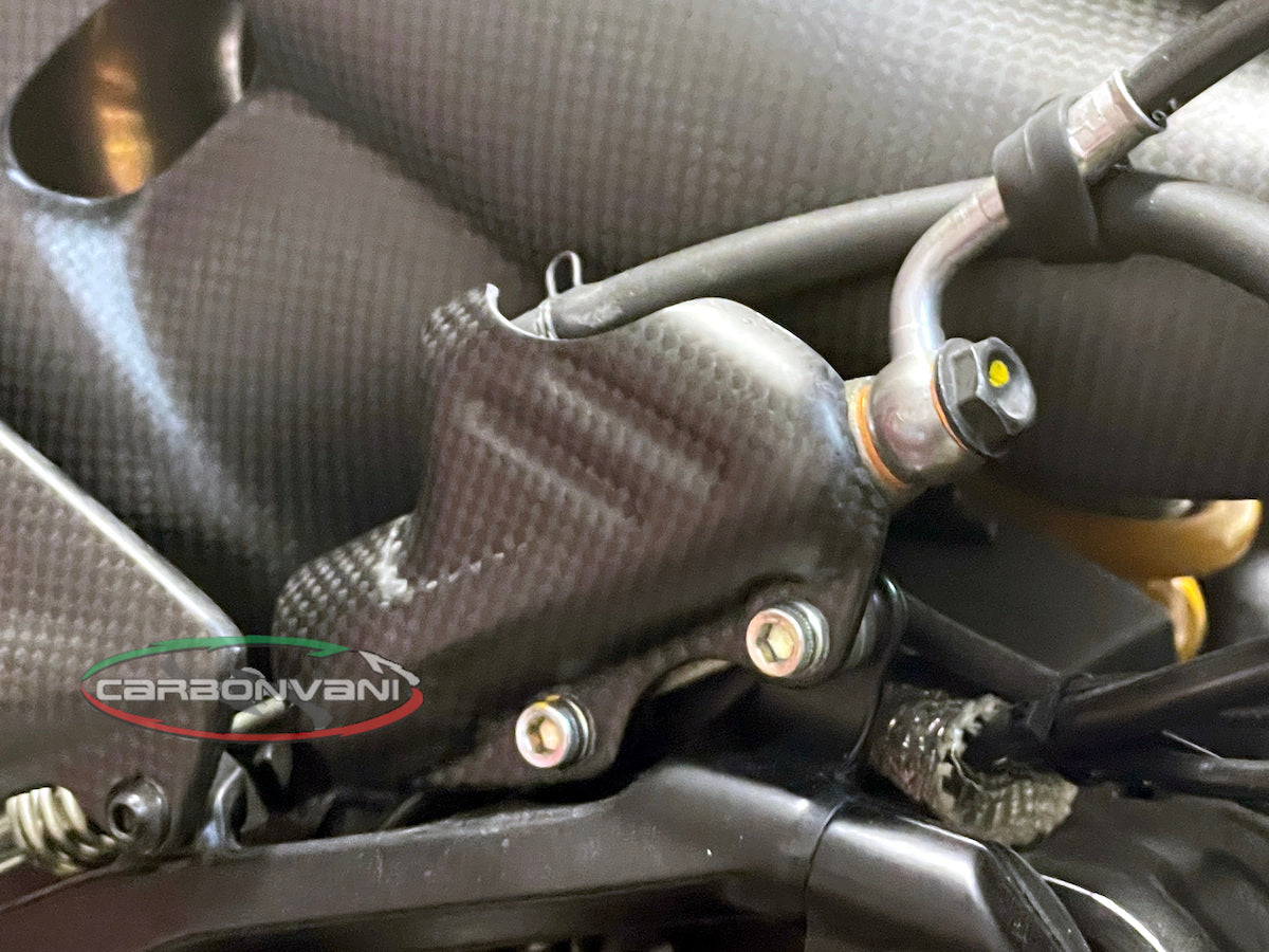 Carbonvani - Ducati Panigale / Streetfighter V4 / S / R / Speciale Carbon Fiber Rear Brake Master Cylinder Protector