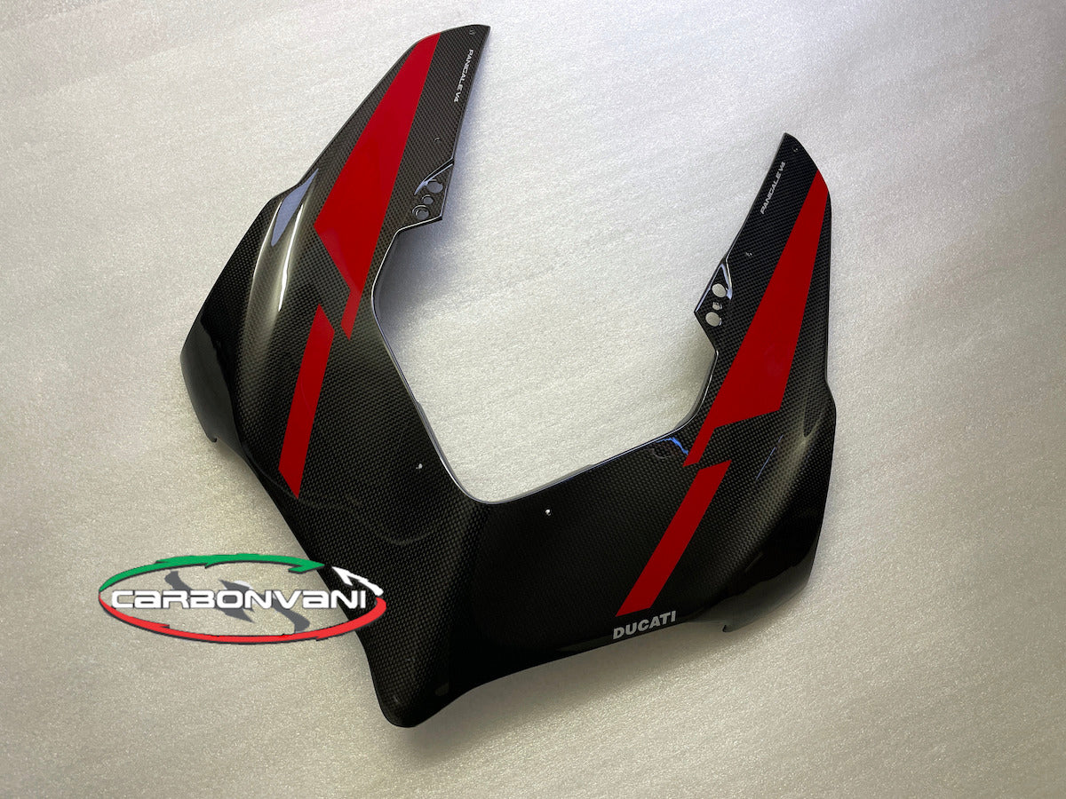Carbonvani - Ducati Panigale V4 / S (22-24) Carbon Fiber Headlight Fairing - RED.3