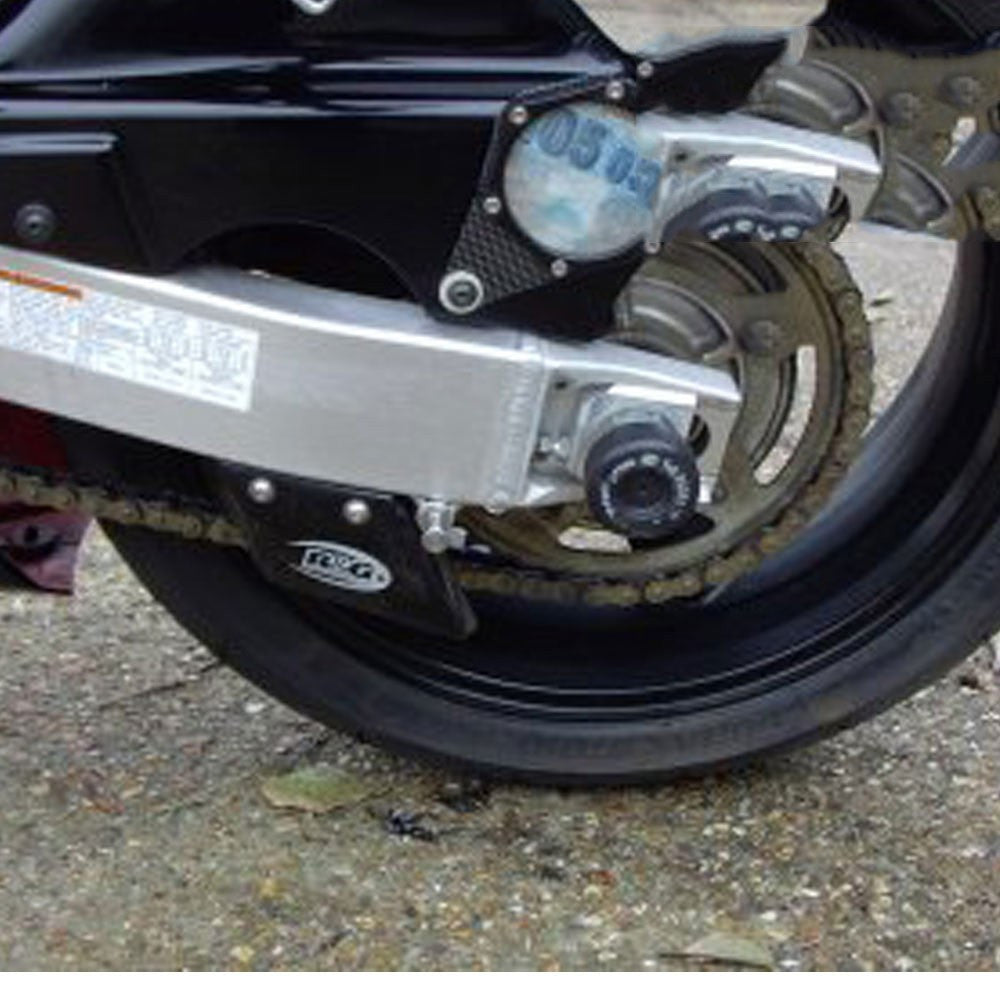 R&G Racing Rear Axle Swingarm Protectors for Suzuki GSX-R600 '96-'17  GSX-R750 '96-'17  GSX-R1000 '01-'17 & GSX1300R Hayabusa '99-'15