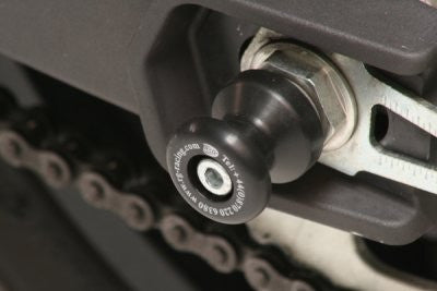 R&G Racing Rear Axle Sliders / Protectors for Ducati Monster 696 '08-'14 & Monster 795 '12-'14 Spool Style