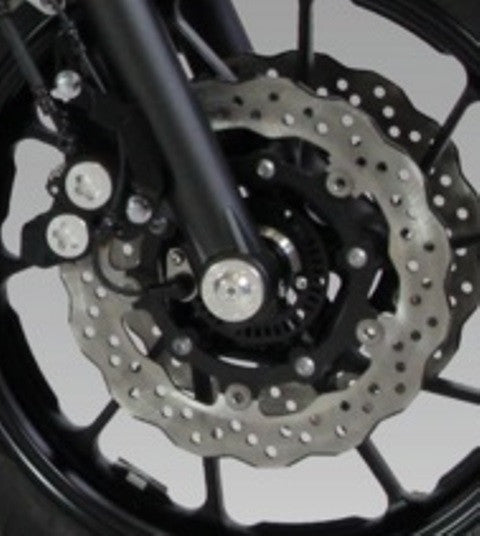 Gilles AP.GTA Front Axle Protectors for the Yamaha XSR700 (Silver)