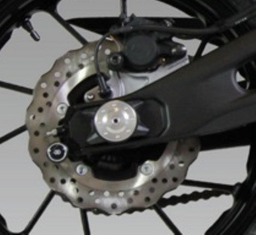 Gilles AP.GTA Rear Axle Protectors for the Yamaha XSR700 (Silver)