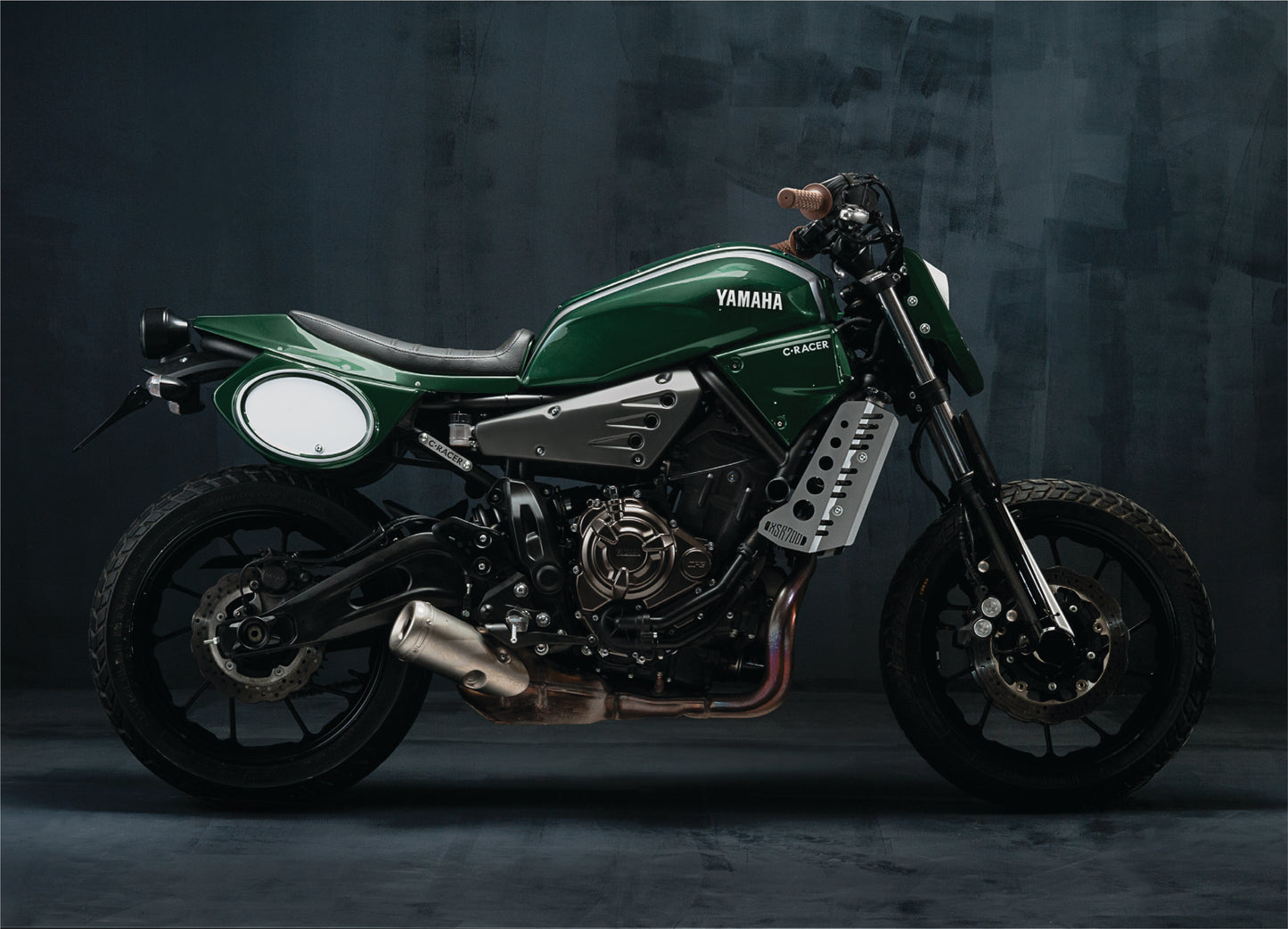 C-Racer Flat Track Seat Number Plates for XSR700 (2016+)