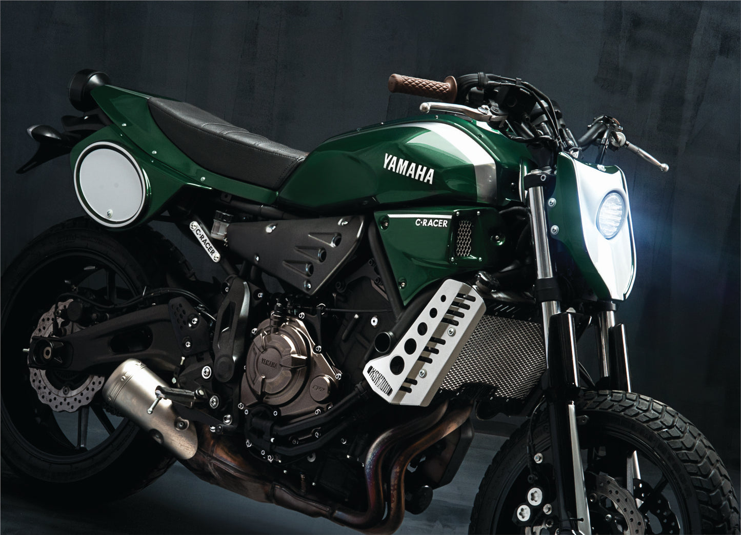 C-Racer Flat Track Seat Number Plates for XSR700 (2016+)