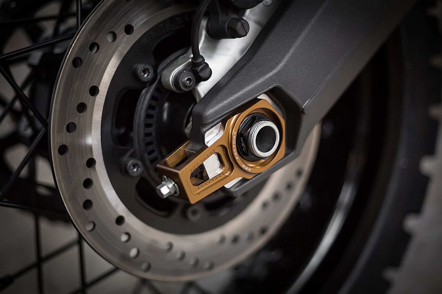 AEM FACTORY - Rear Wheel Axle Nut set for Ducati Scrambler, Monster 797/795/696/695/400, ST3, and Sport Classics